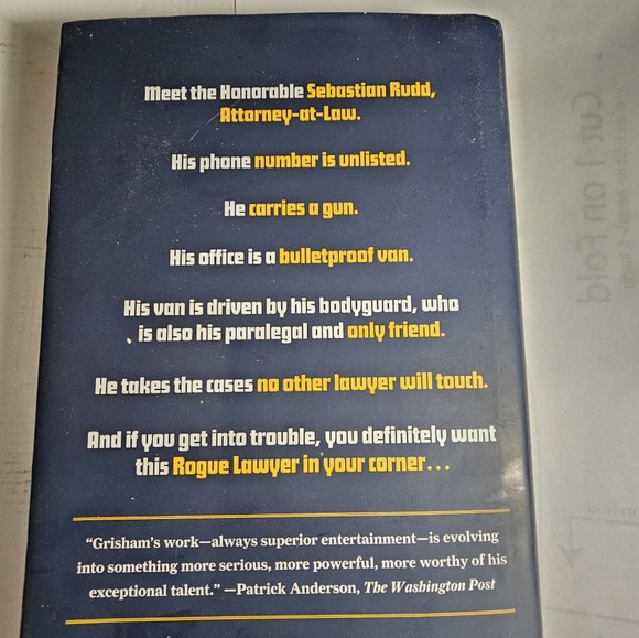 Rogue Lawyer by John Grisham - Picture 3 of 5